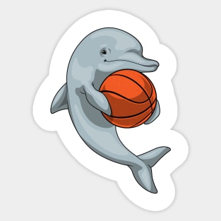 Dolphin Basketball player Basketball Sticker